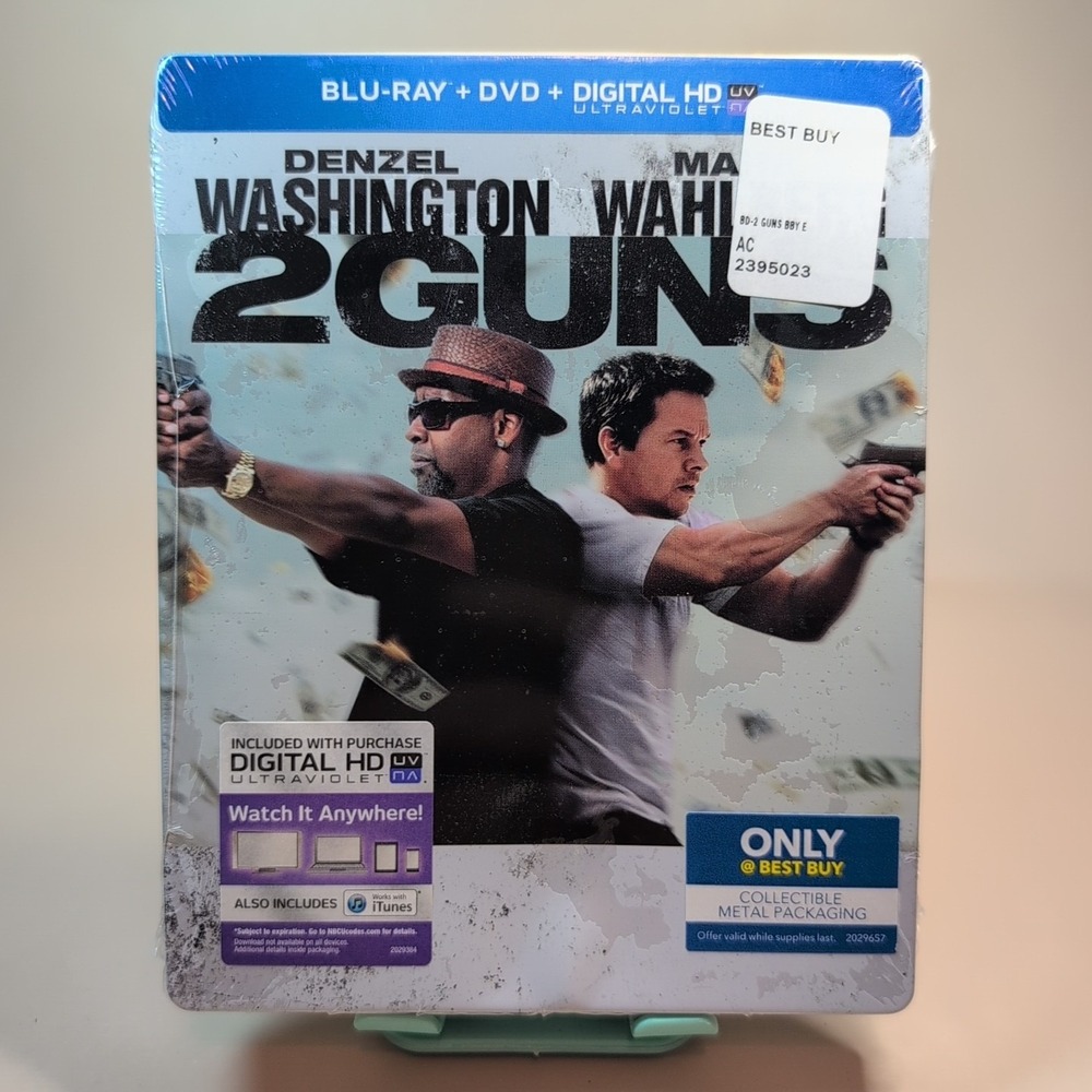 2‎ Guns Blu-ray DVD Digital UV Steelbook 2013 Exclusive Best Buy Ultraviolet HD